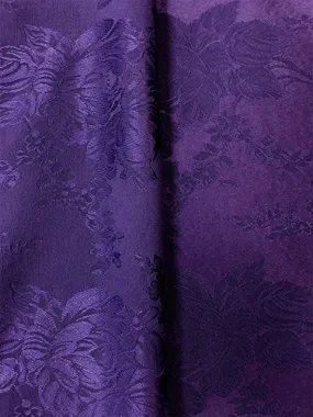 Brocade - 60-inches Wide Satin Jacquard Purple