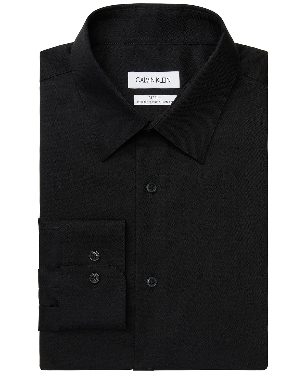 Calvin Klein men's shirt steel classic/regular non-iron stretch performance Calvin Klein, black