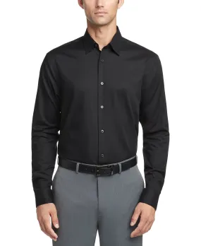 Calvin Klein men's shirt steel classic/regular non-iron stretch performance Calvin Klein, black