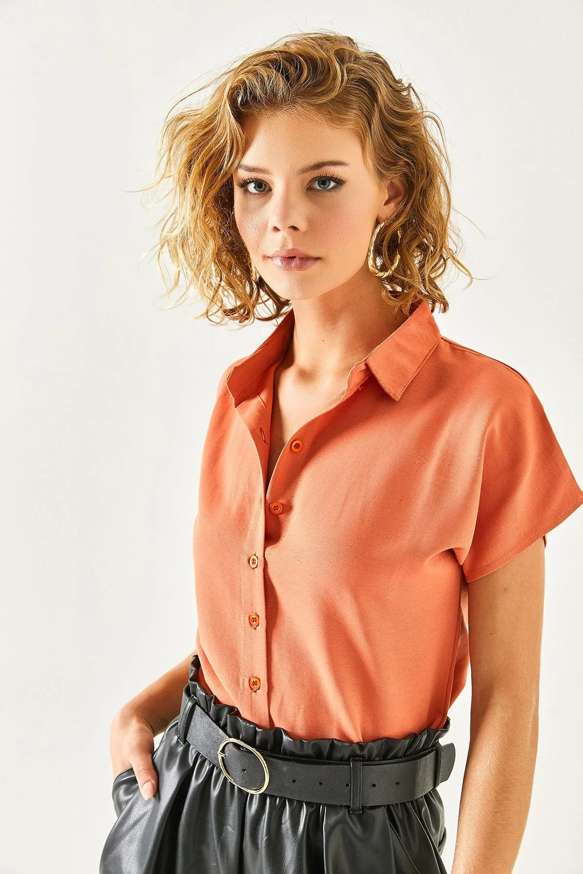 Casual Boho Style,Bat Sleeve Viscose Shirt,Flowy Summer Blouse,Bohemian Chic,Alternative Fashion,Solid Pattern Elegance Shirt,Office Top 2