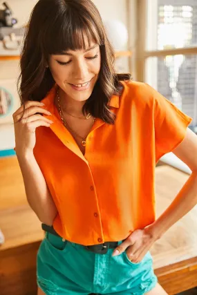 Casual Boho Style,Bat Sleeve Viscose Shirt,Flowy Summer Blouse,Bohemian Chic,Alternative Fashion,Solid Pattern Elegance Shirt,Office Top 2