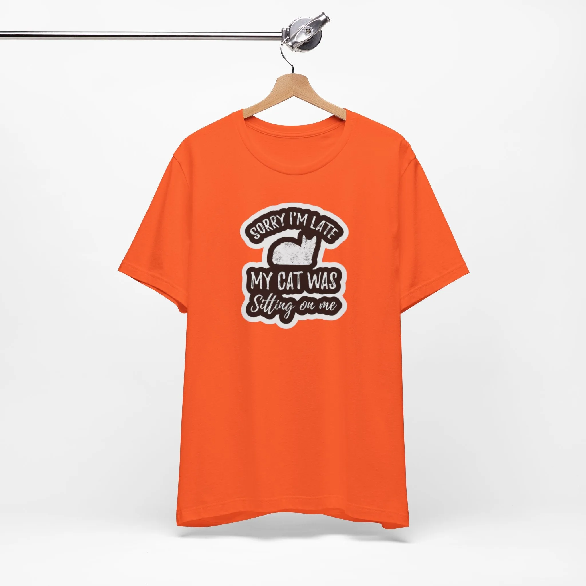 cat sitting on my lap Unisex Jersey Short Sleeve Tee
