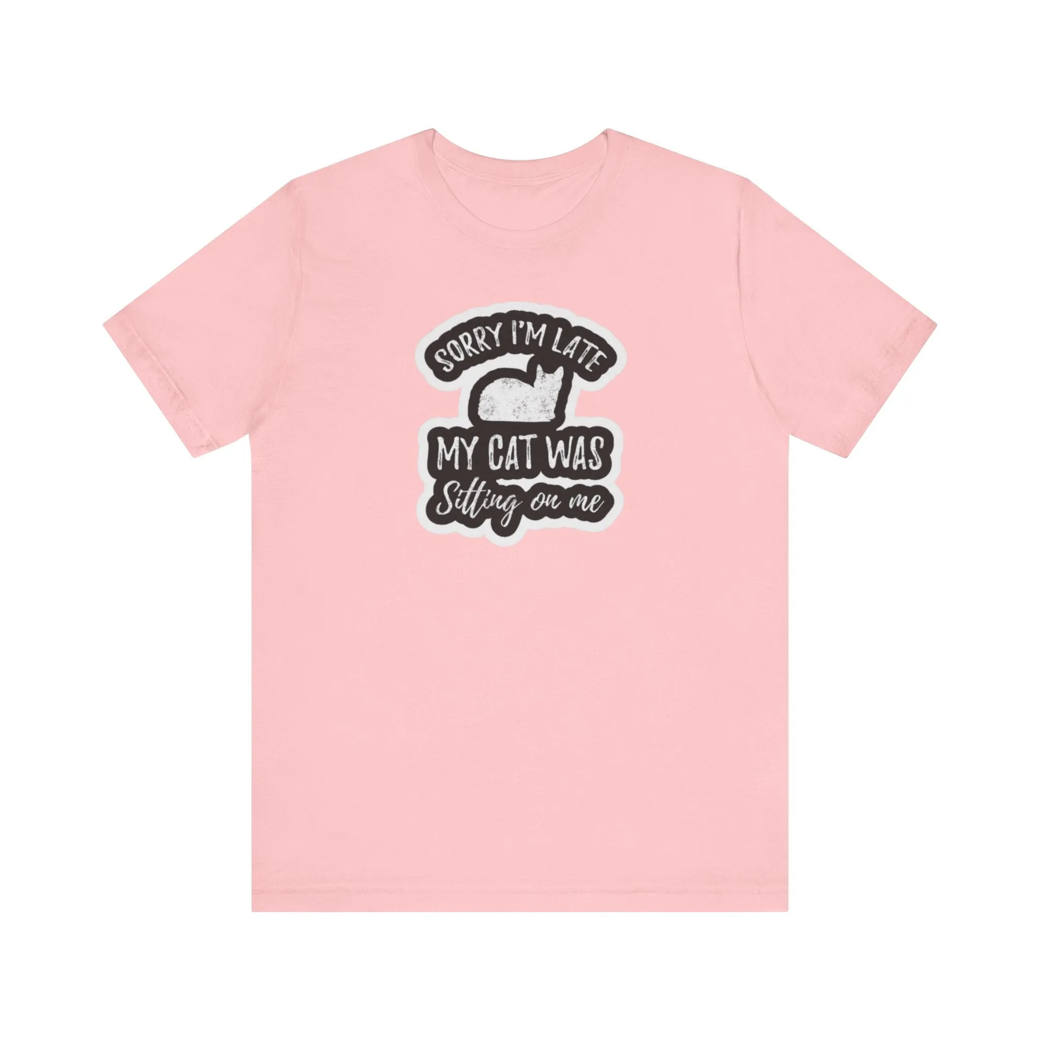 cat sitting on my lap Unisex Jersey Short Sleeve Tee