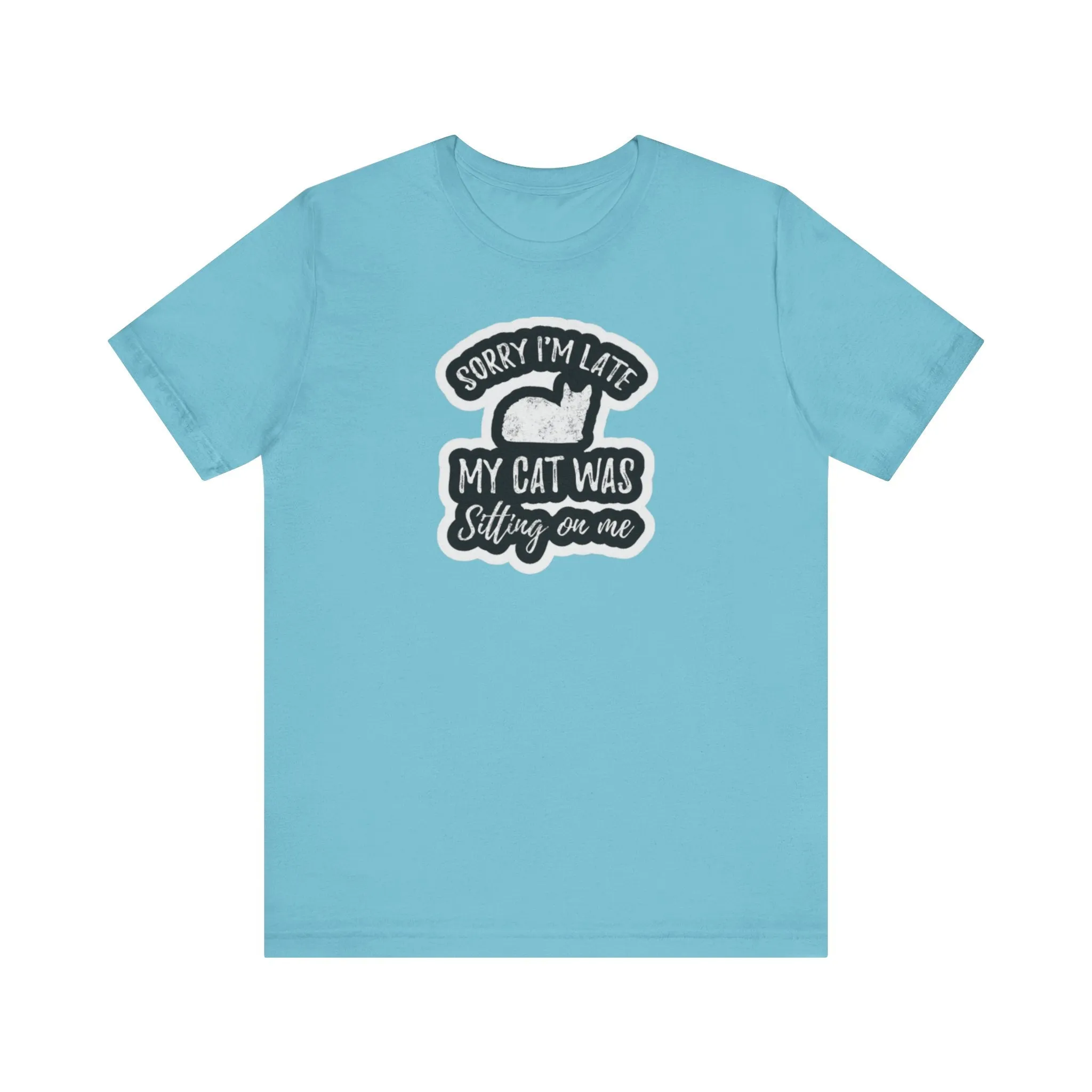 cat sitting on my lap Unisex Jersey Short Sleeve Tee