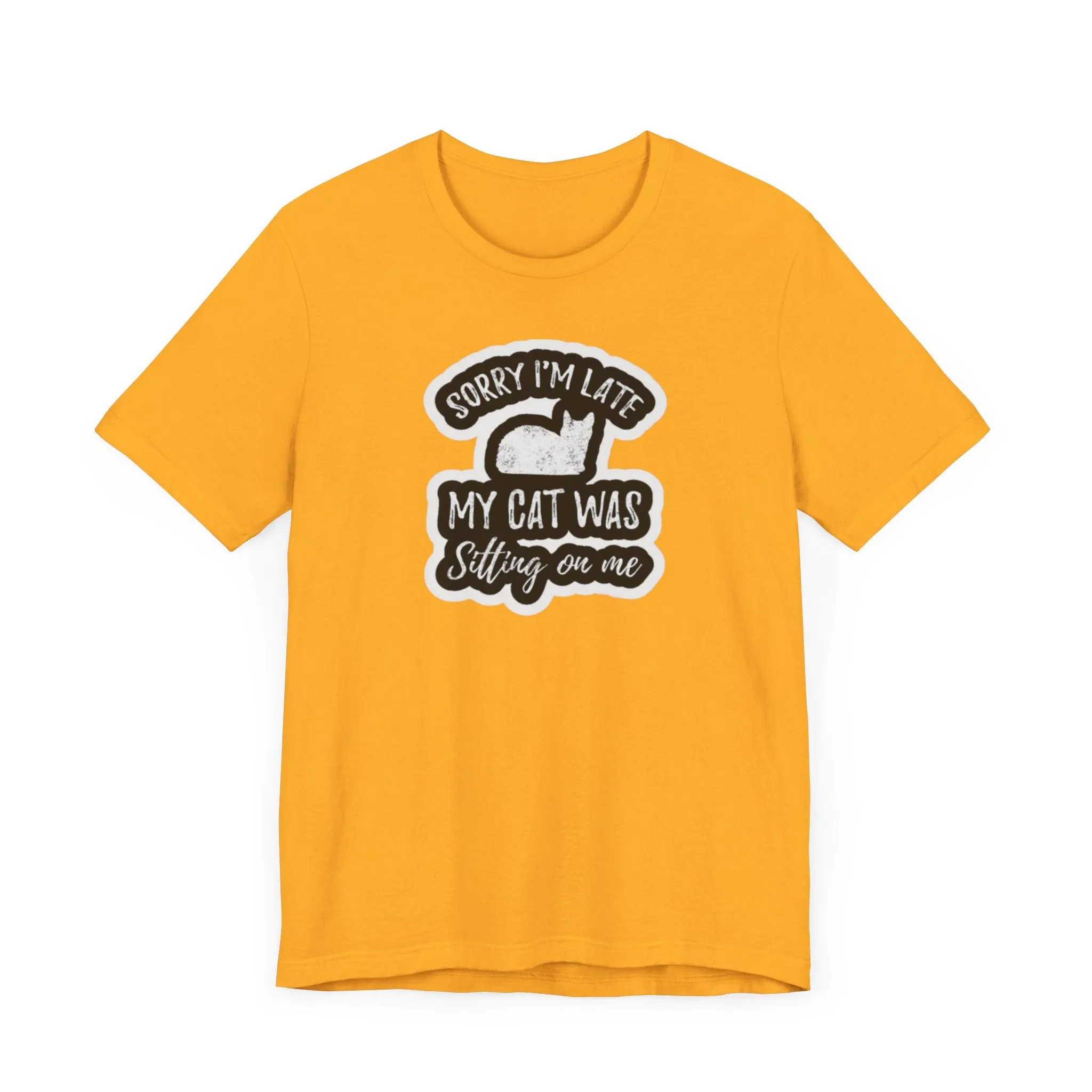 cat sitting on my lap Unisex Jersey Short Sleeve Tee