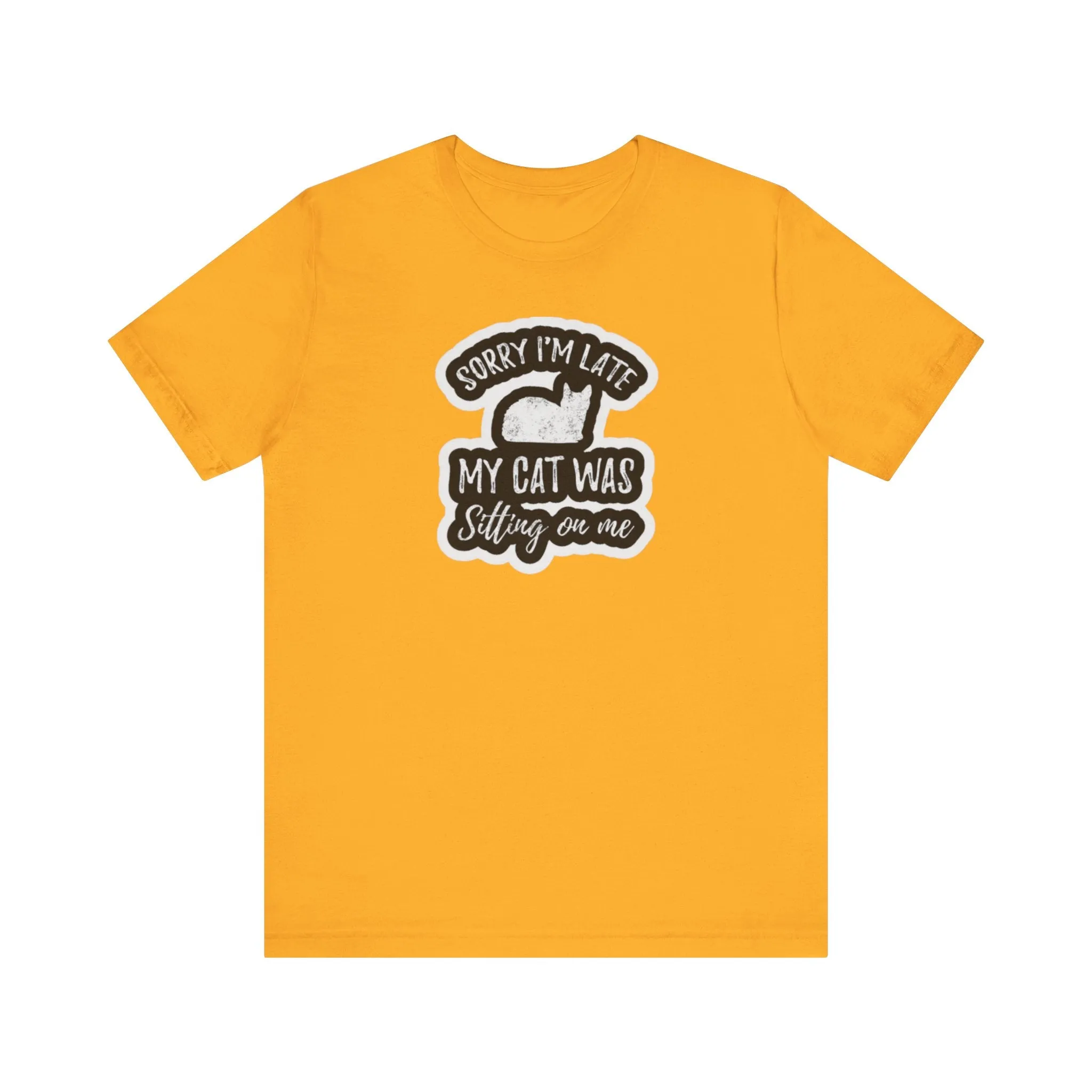 cat sitting on my lap Unisex Jersey Short Sleeve Tee
