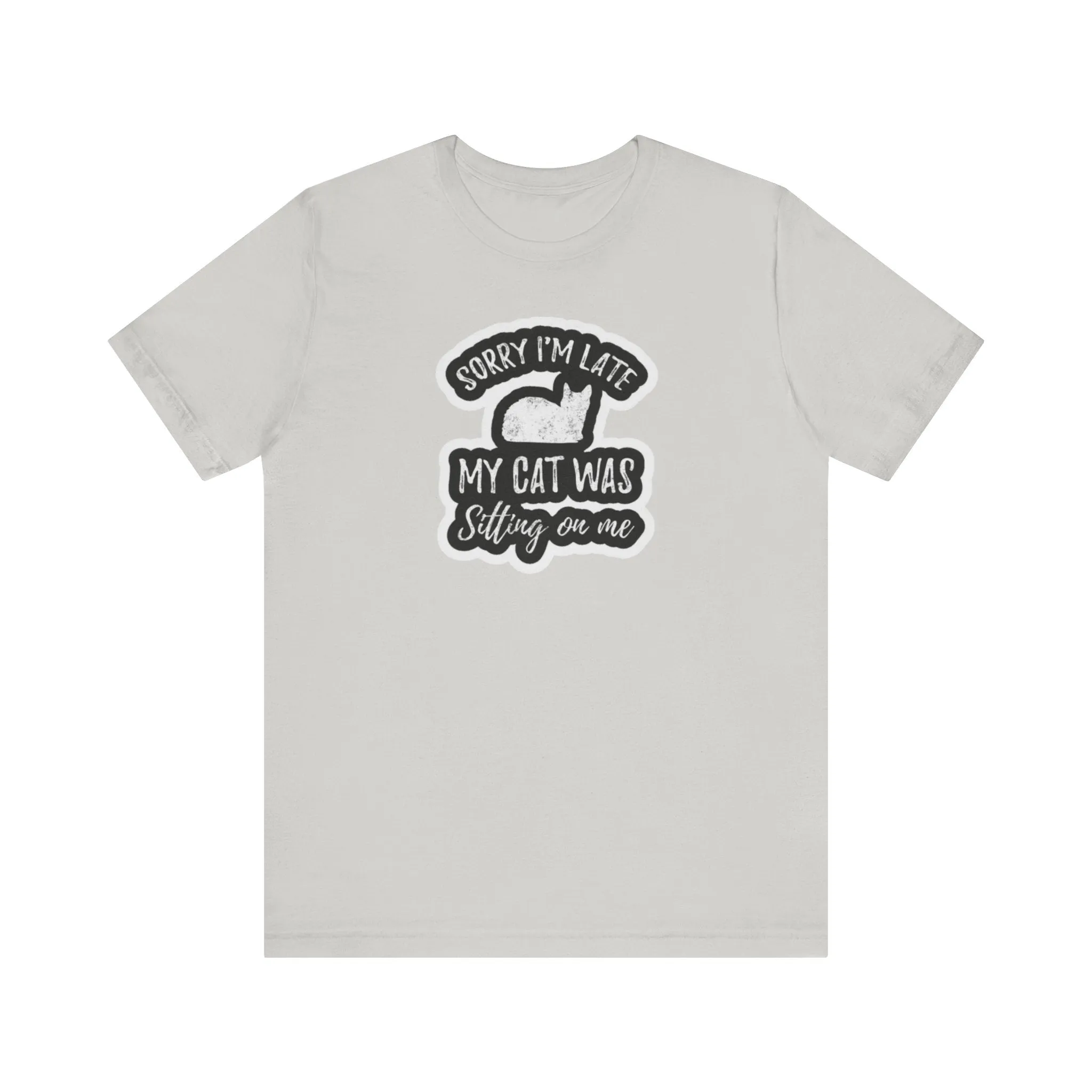 cat sitting on my lap Unisex Jersey Short Sleeve Tee