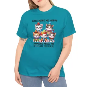 Cats Make Me Happy Tee