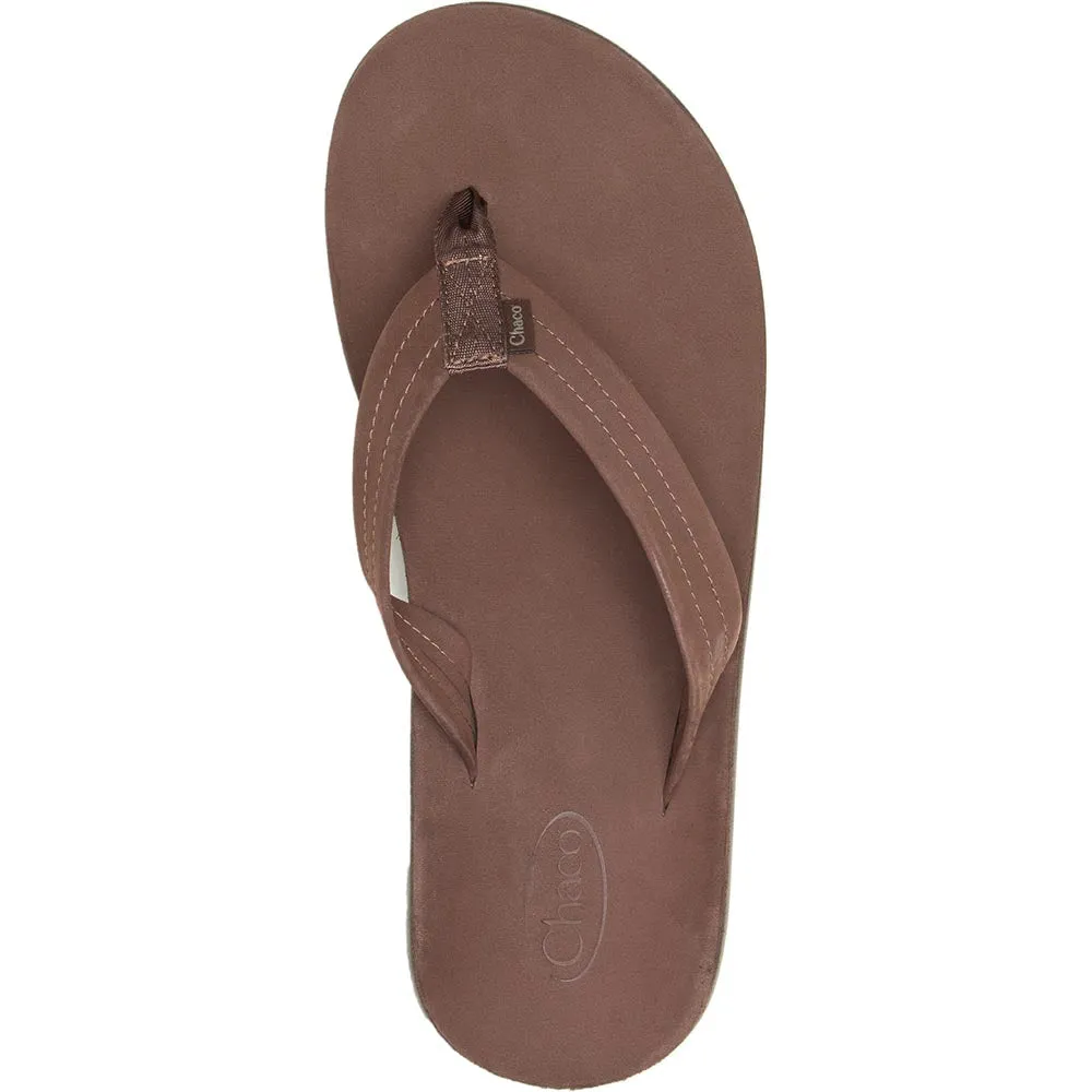 Chaco Classic Leather Flip Sandal - Dark Brown