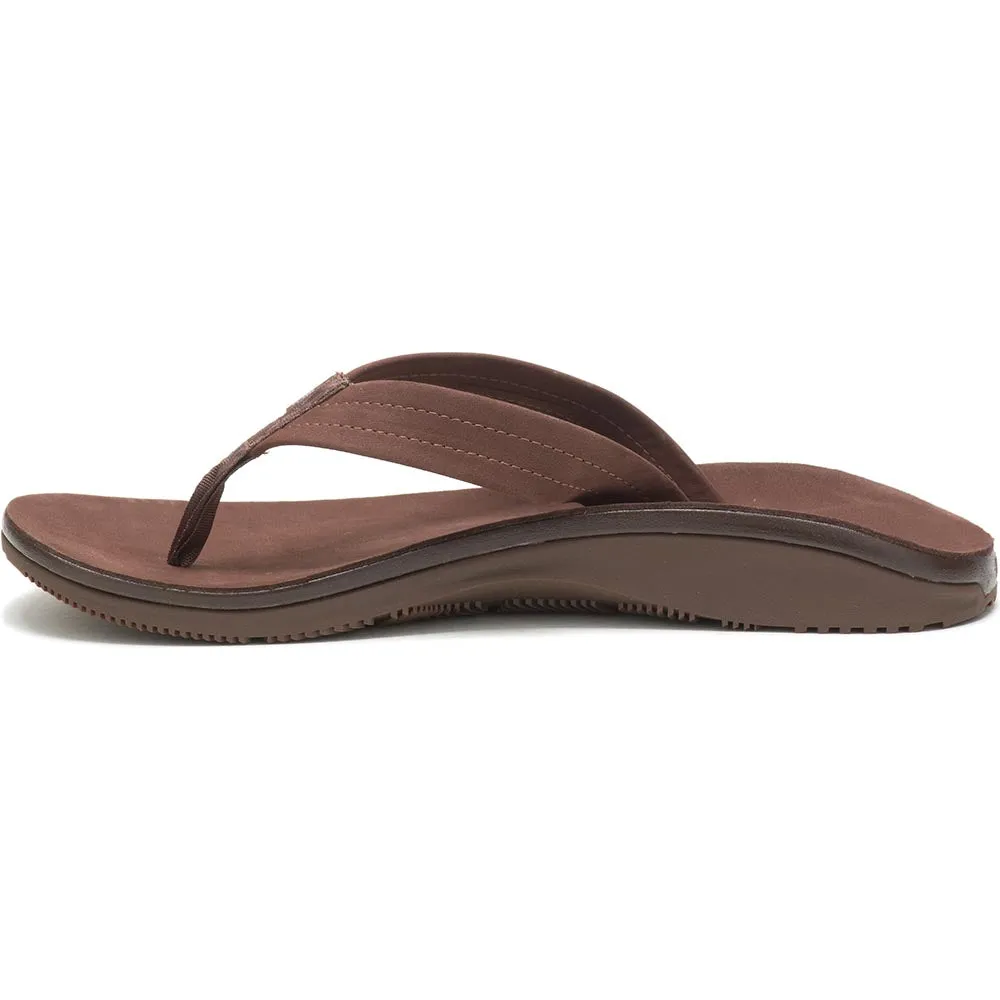Chaco Classic Leather Flip Sandal - Dark Brown