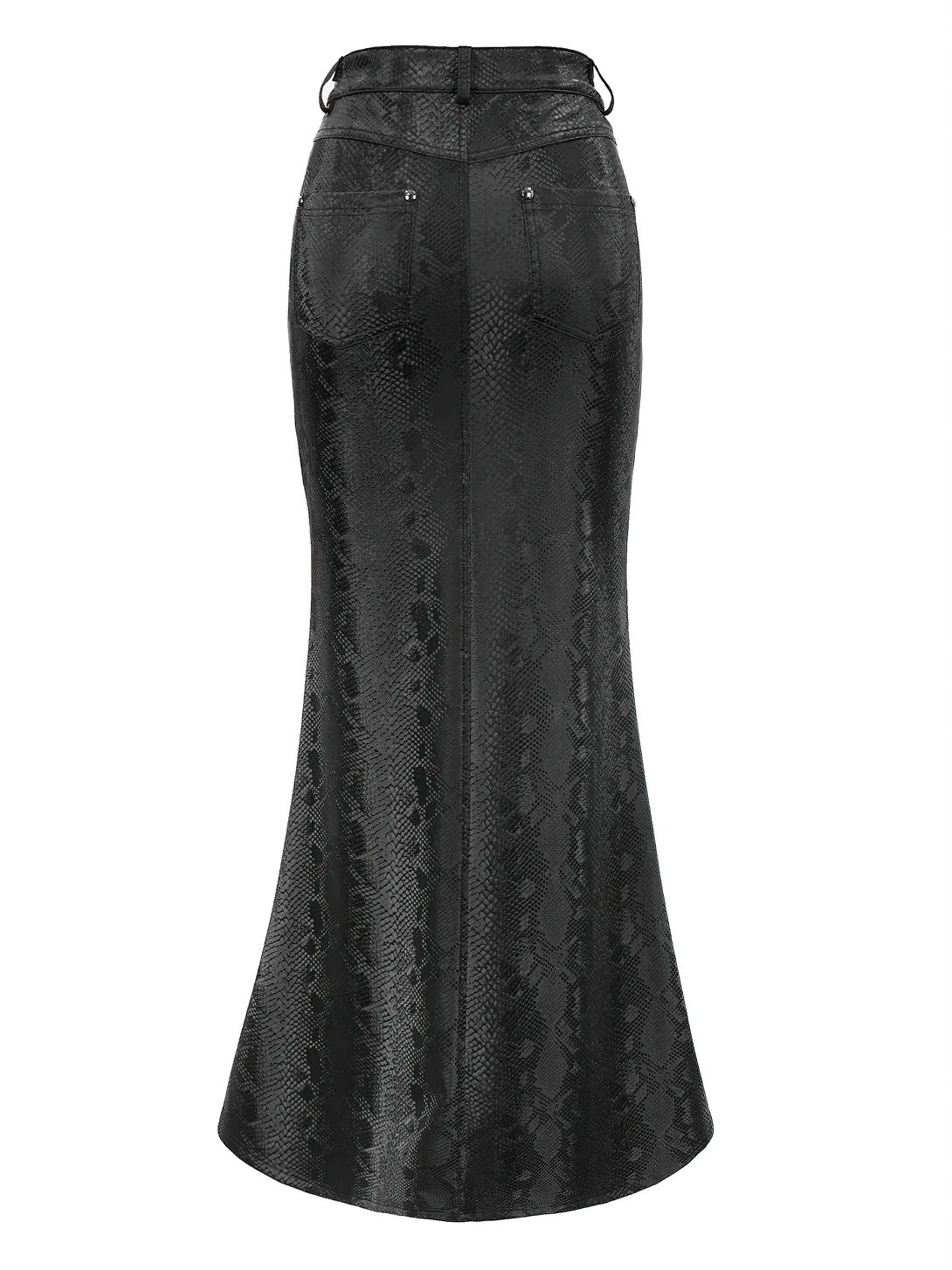 CLEARANCE / Sexy Women's Black Long Skirt with lace-up - US