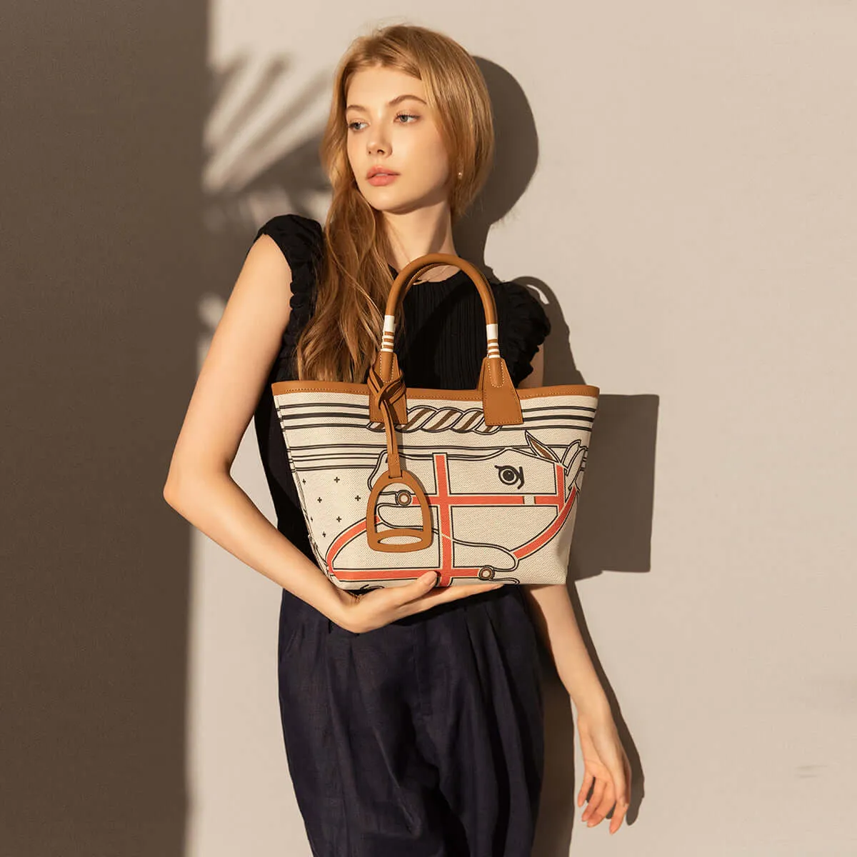 Colorful Abstract Top Handle Bag