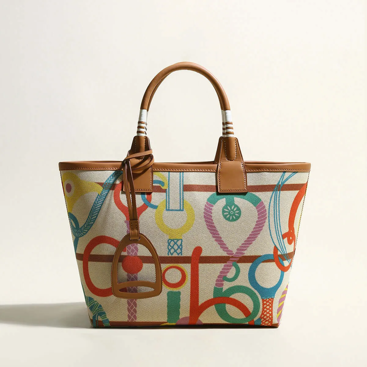 Colorful Abstract Top Handle Bag