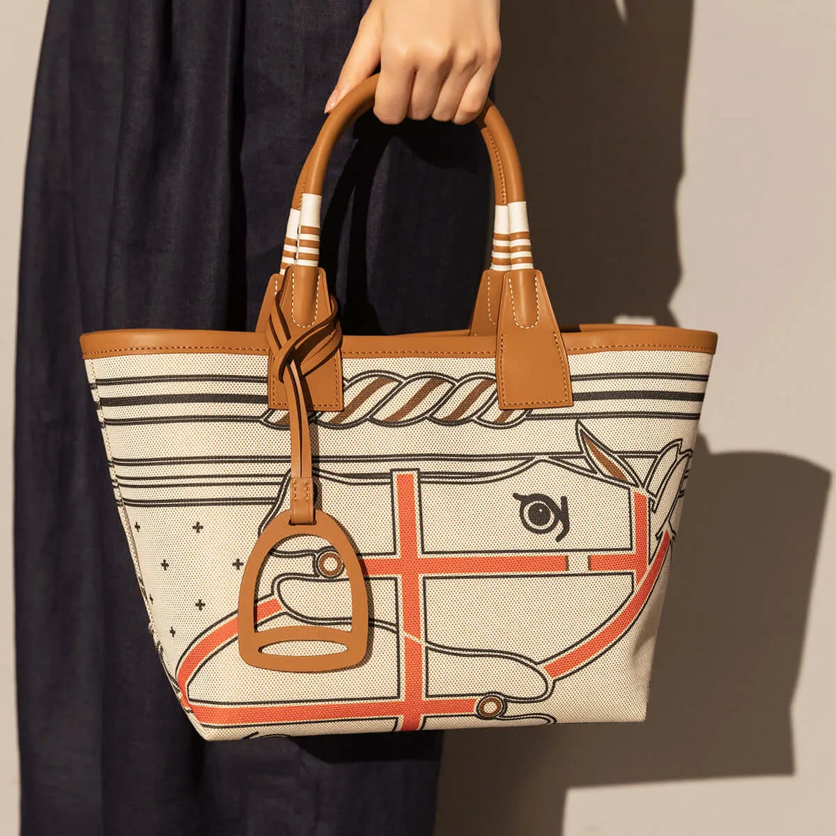 Colorful Abstract Top Handle Bag