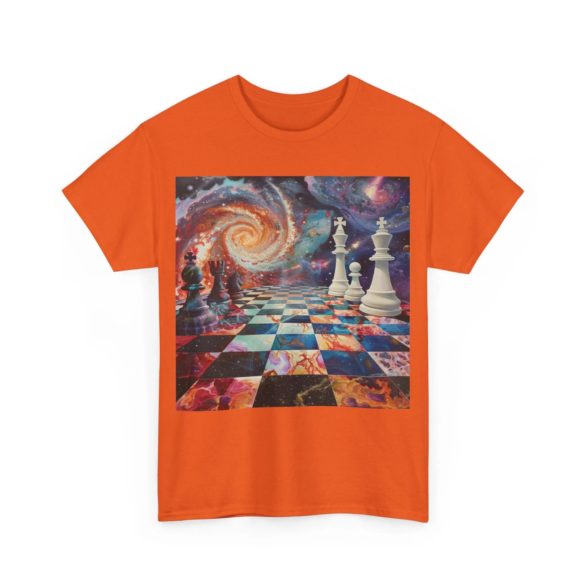 Cosmic Chess Unisex Heavy Cotton Tee