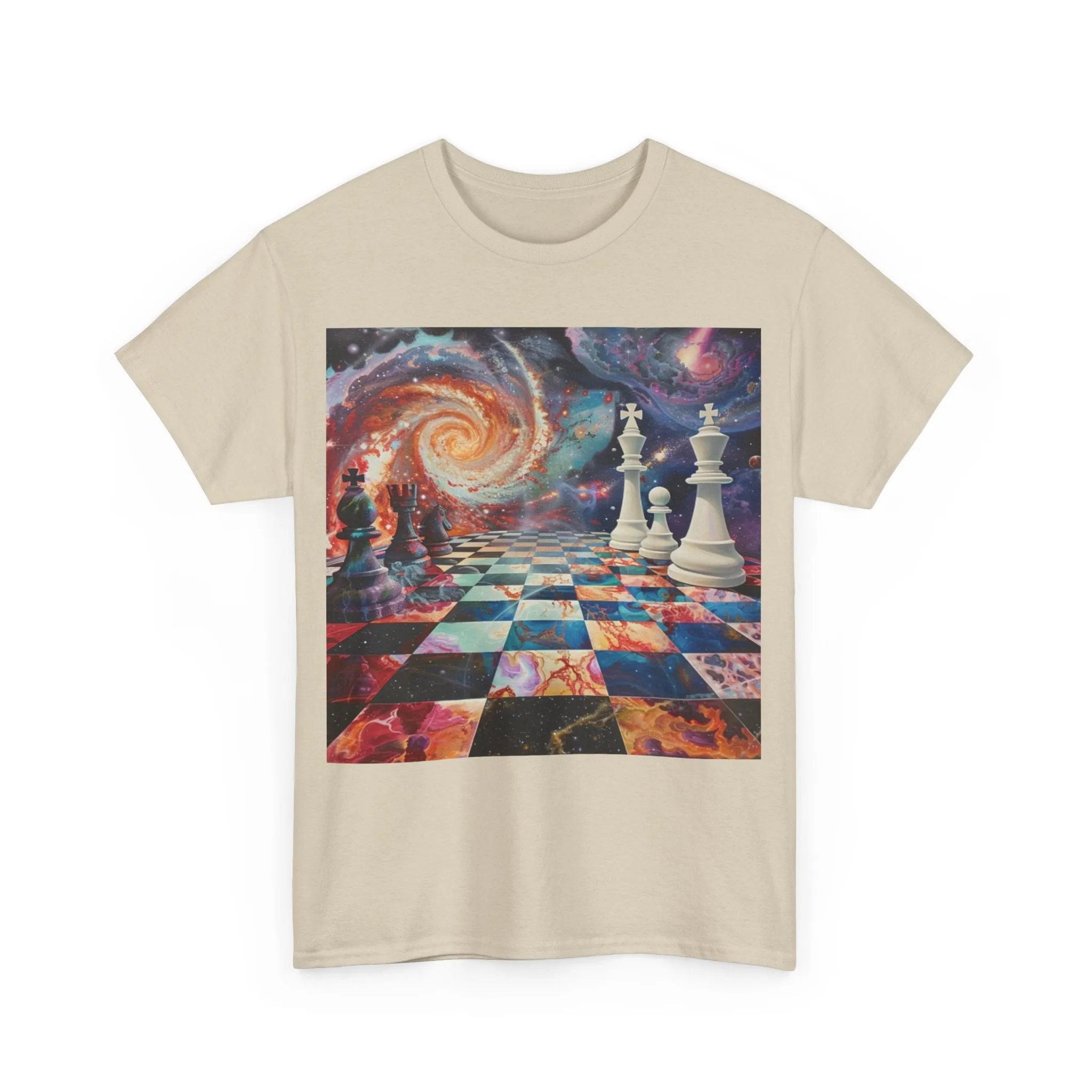 Cosmic Chess Unisex Heavy Cotton Tee
