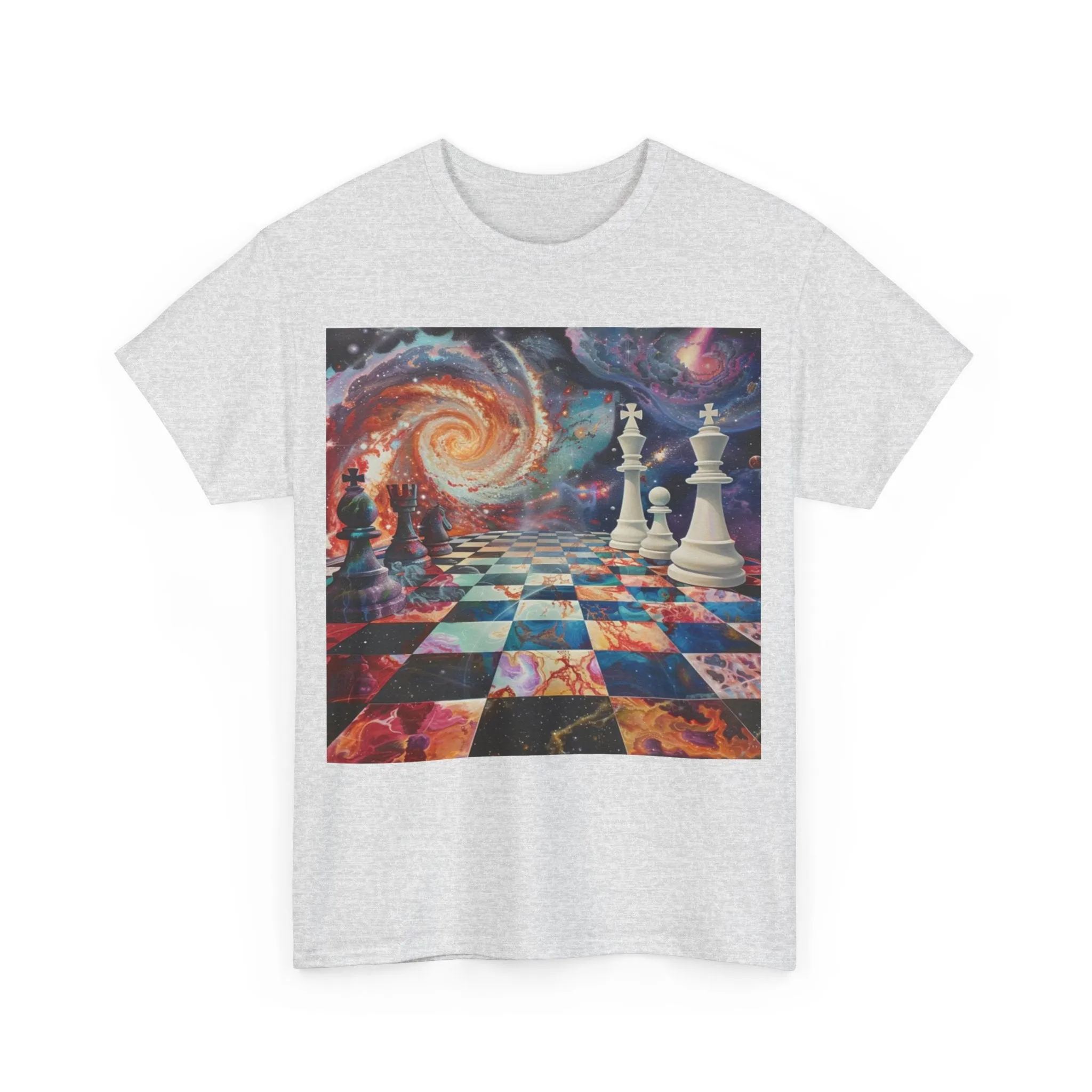 Cosmic Chess Unisex Heavy Cotton Tee