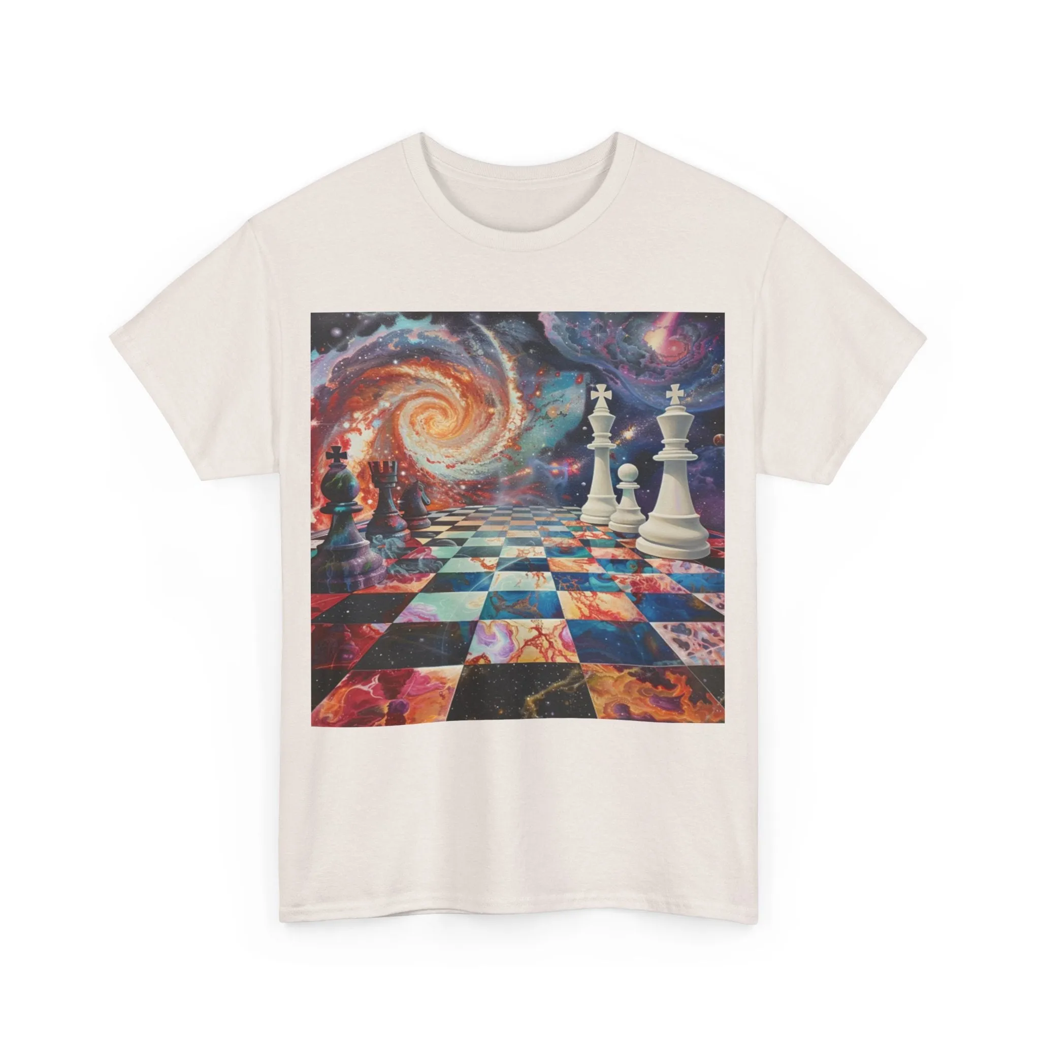 Cosmic Chess Unisex Heavy Cotton Tee