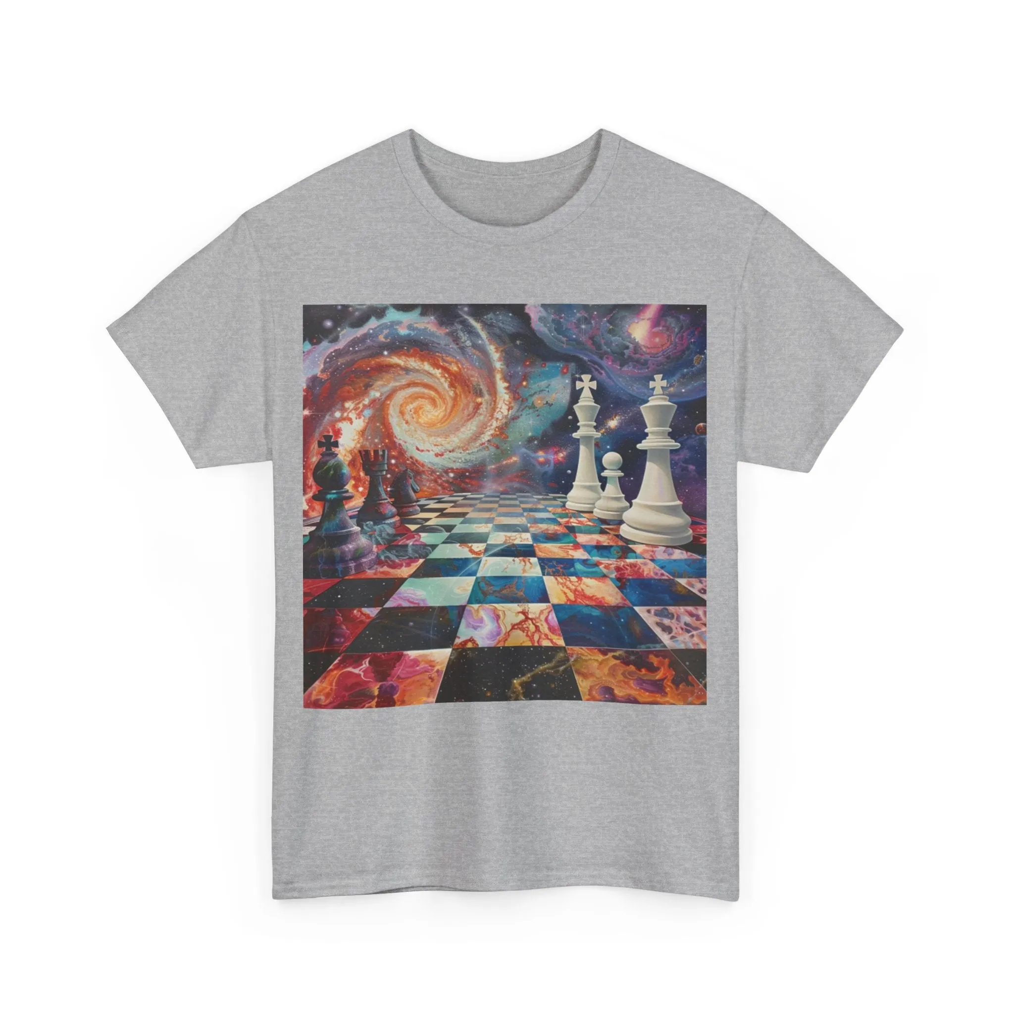 Cosmic Chess Unisex Heavy Cotton Tee