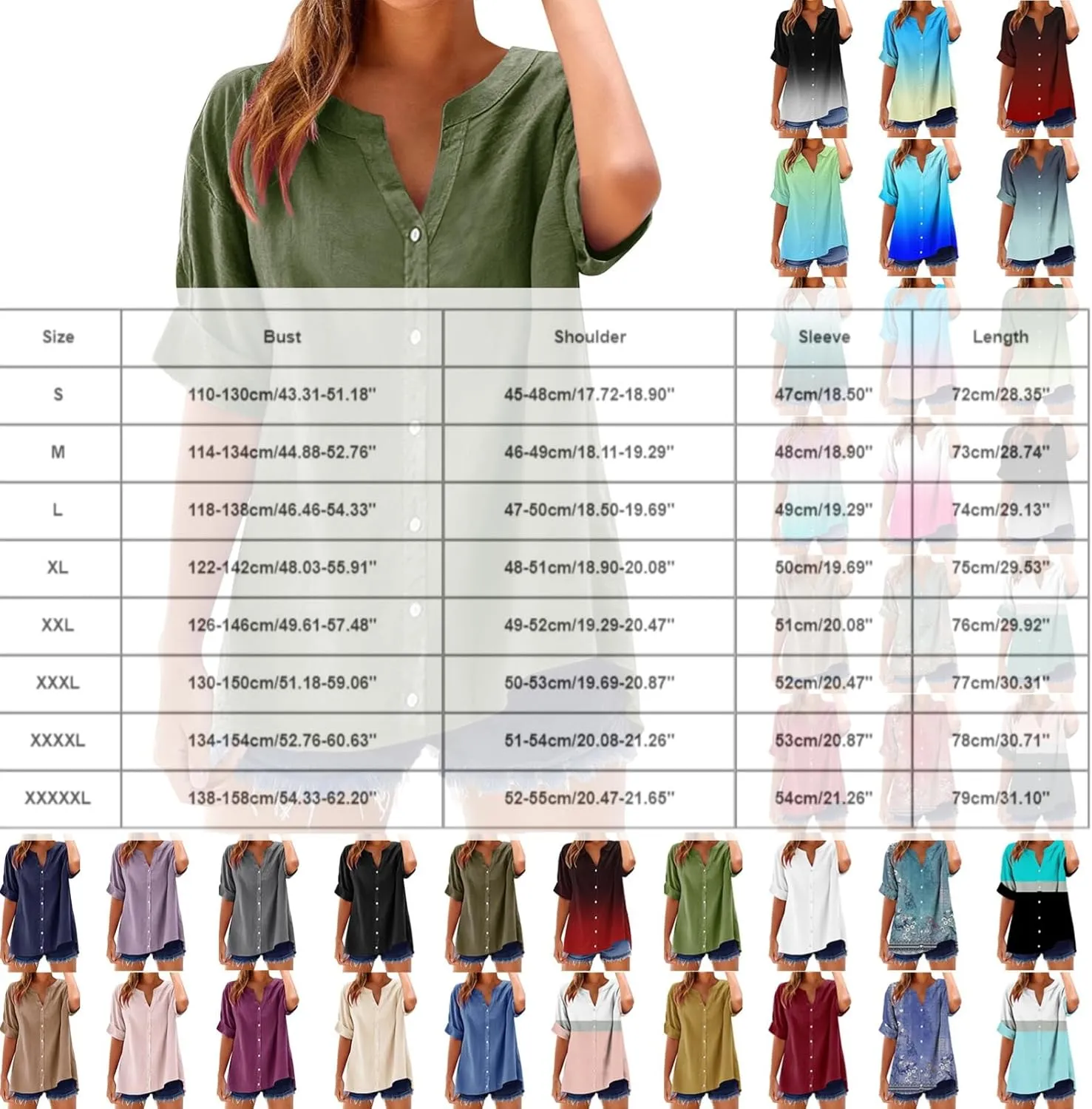 Cotton Linen Shirts for Women 2025 Summer Trendy Roll Up Short Sleeve Tshirts Workout Button Down Plus Size Shirt