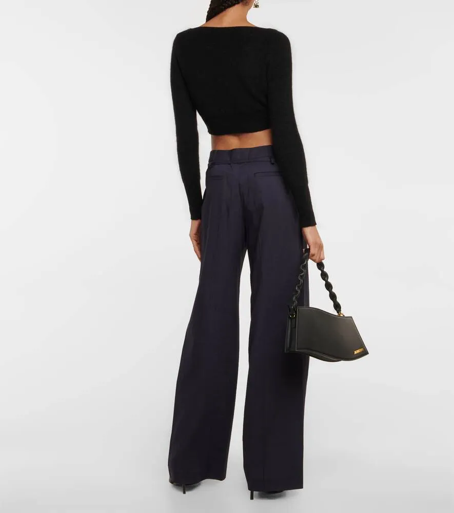 Cropped cardigan Le Cardigan Alzou JACQUEMUS, black