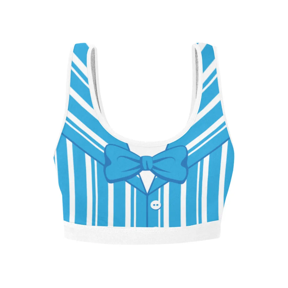 Dapper Dan Blue Women's Sports Bra