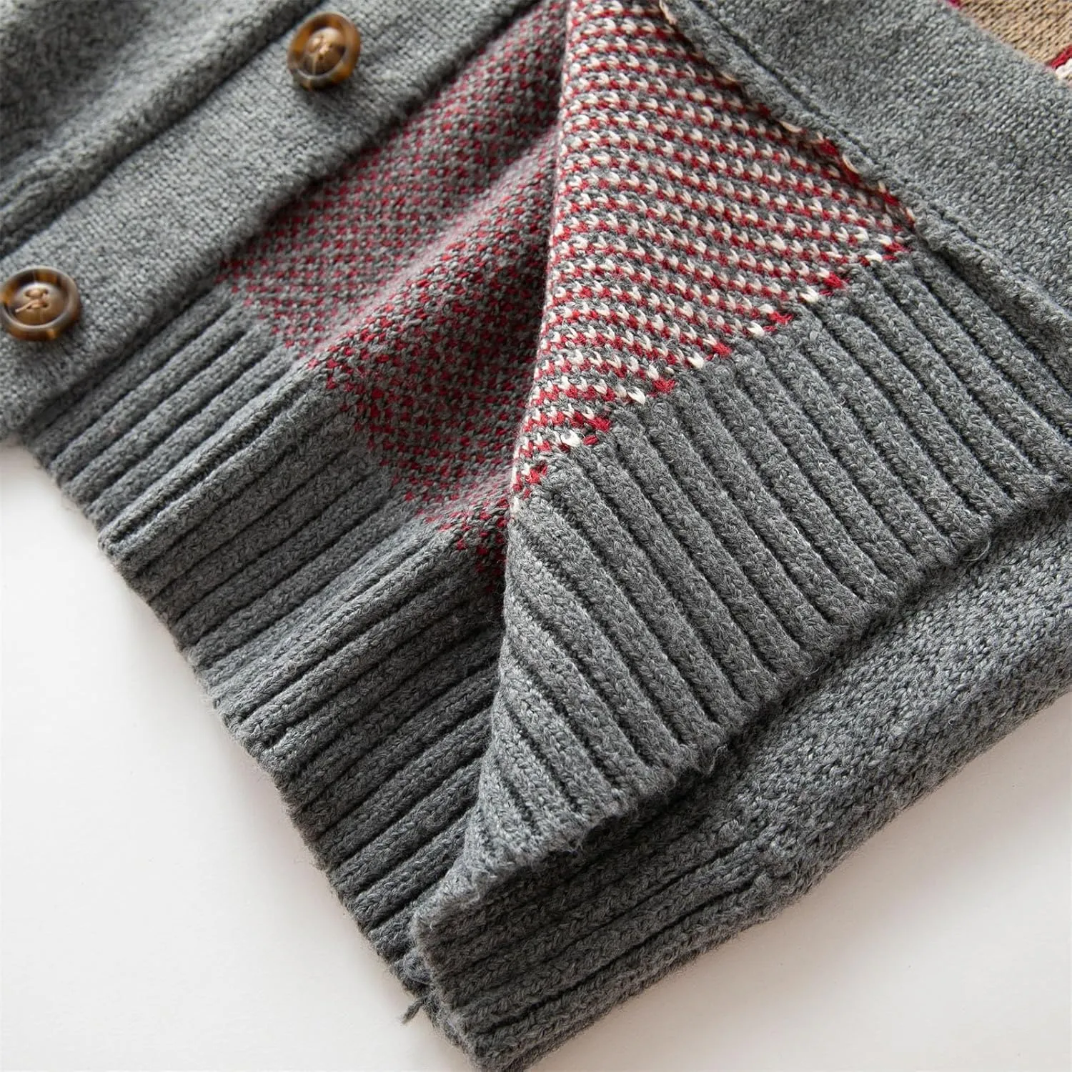 Dgoopd Cardigan Sweaters for Men Color Block Cable Knit Sweater Button Down Open Front Cardigan Casual Outwear with Pockets