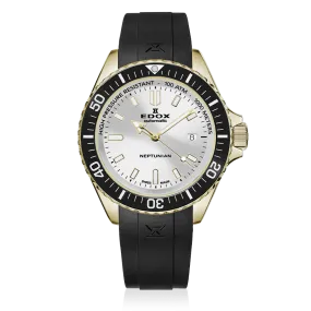 Edox Neptunian Automatic Men's Gold Watch 80120-37JCA-AID
