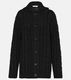 Eleo wool cardigan The Row, black