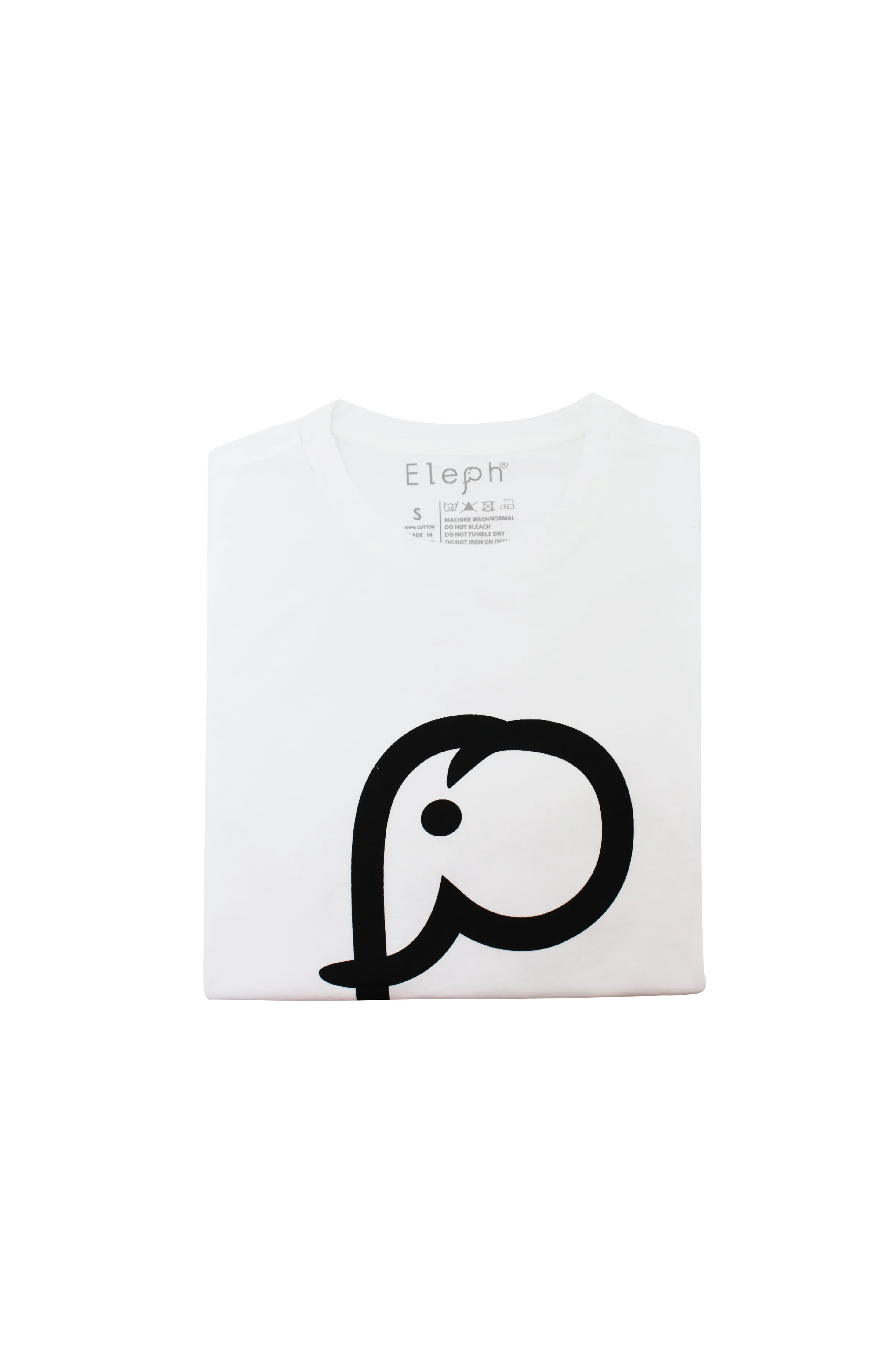 ELEPH T-SHIRT LOGO : White/Black