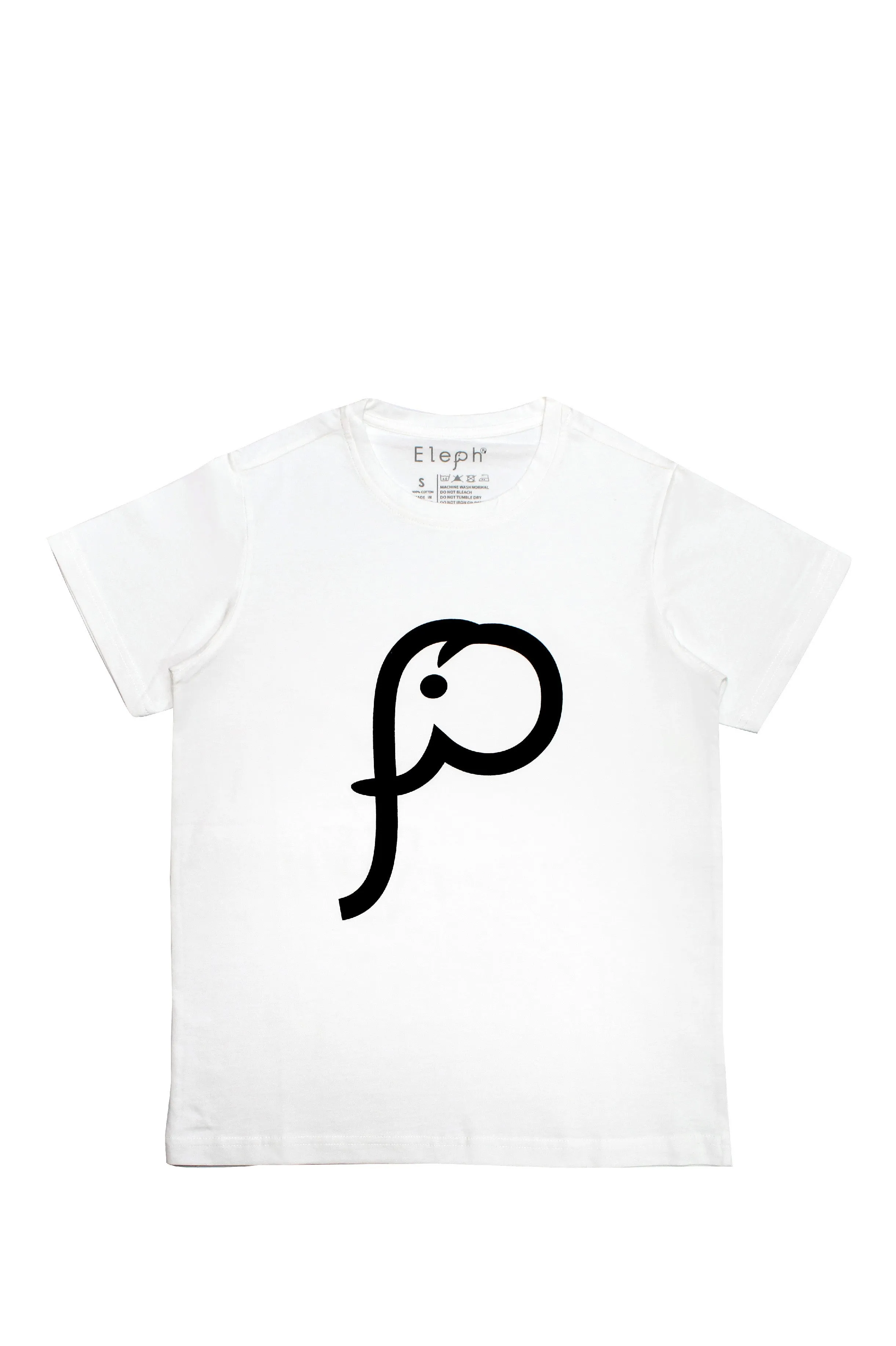 ELEPH T-SHIRT LOGO : White/Black