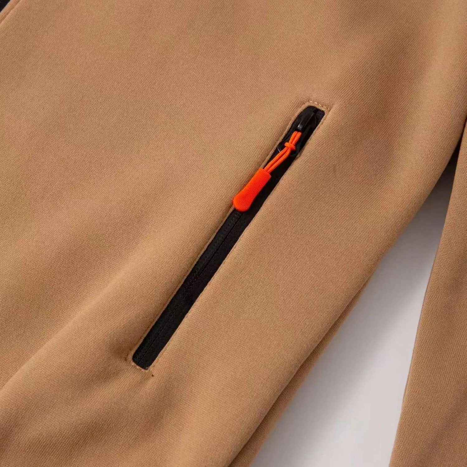 Fleece Zip Up Hoodie Fall Winter Casual Hooded Sweatshirt Long Sleeve Drawstring Fashion Sweatshirts with Arm Pockets