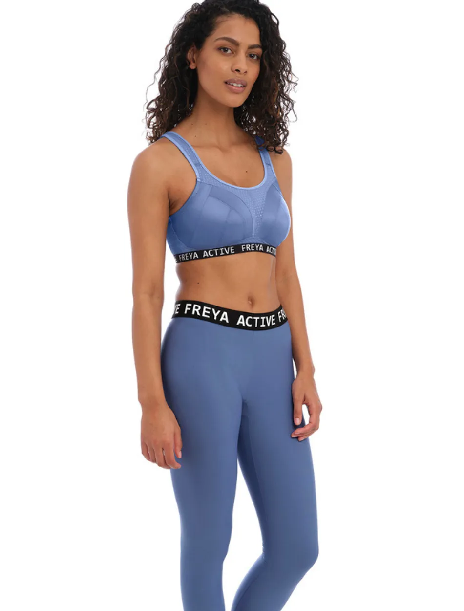 Freya Dynamic Non Wired Sports Bra, Denim | Freya Sports Bra