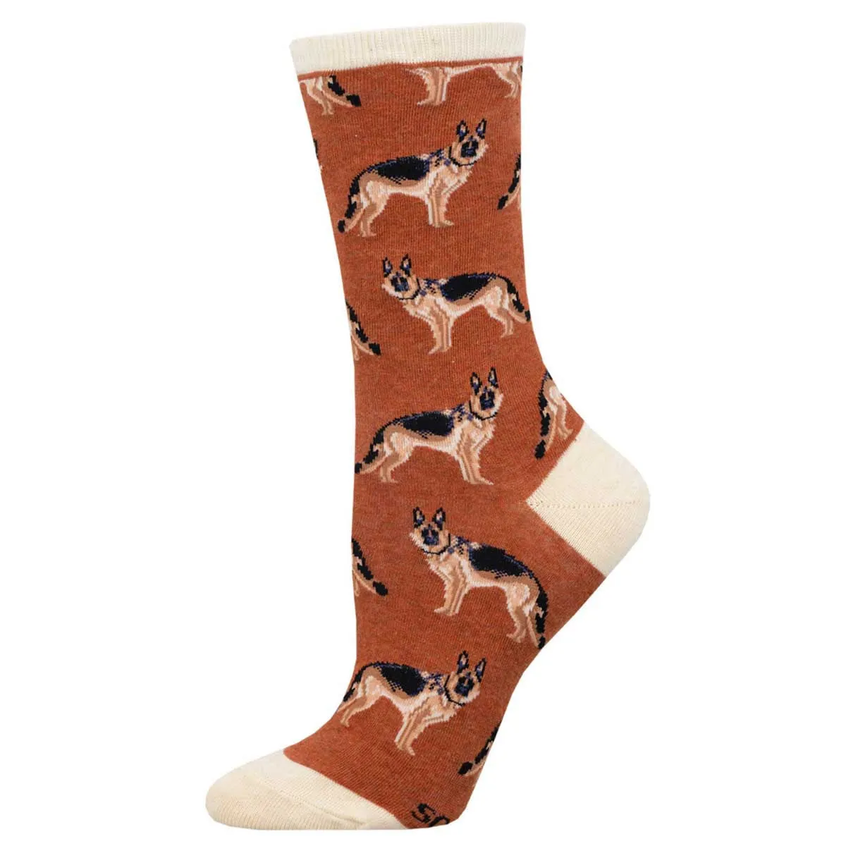 German Shepherd (Rust) Women’s Crew Socks