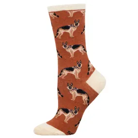 German Shepherd (Rust) Women’s Crew Socks