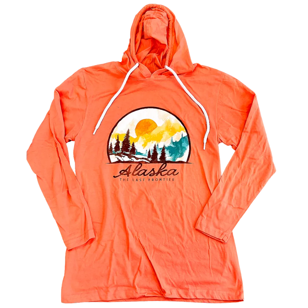 Golden Globe Mountain Alaska Hooded T-shirt