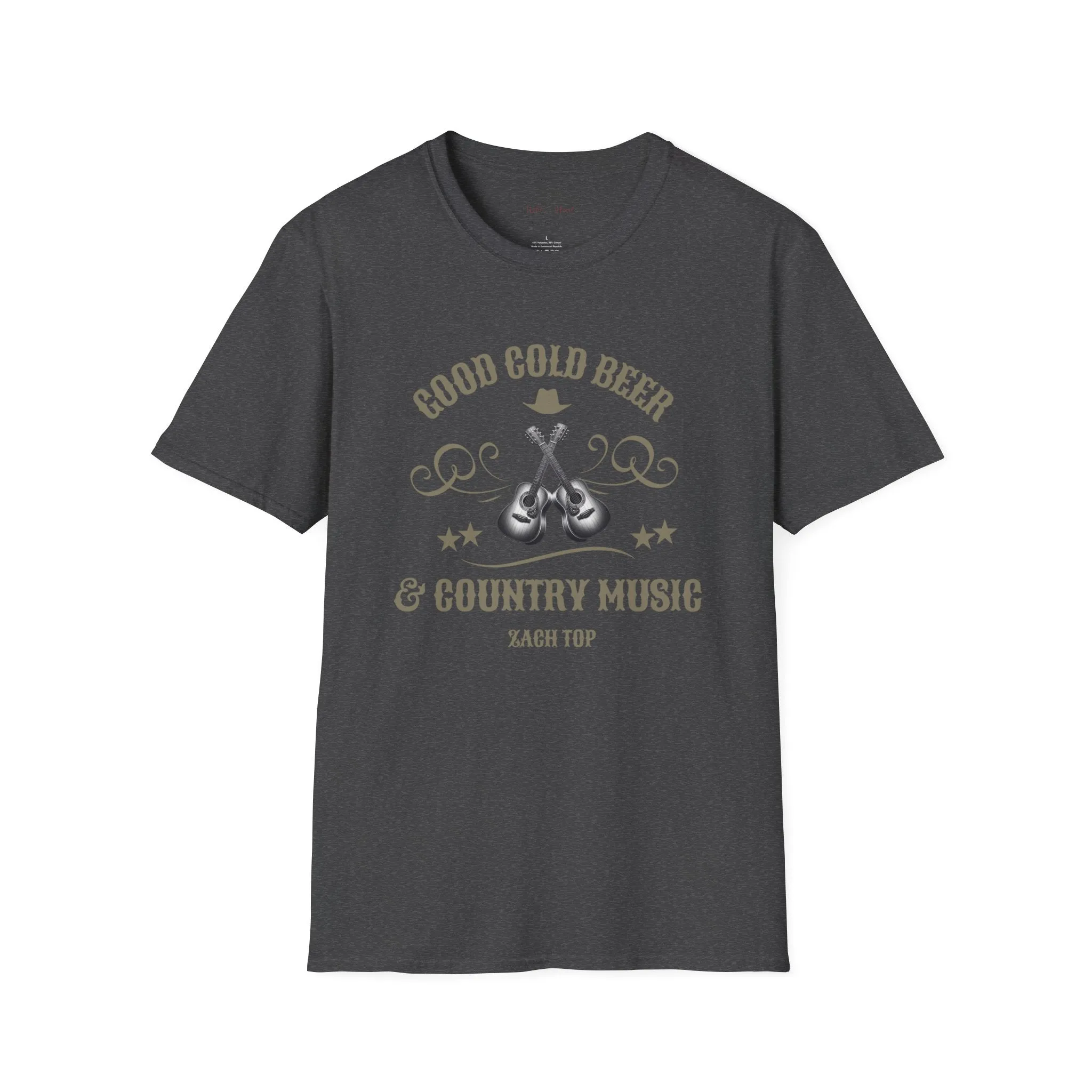 Good Cold Beer & Country Music T-Shirt, Country Shirt, Tour Shirt, Festival Tee, Western Tshirt, Concert T Shirt, Artist Shirt