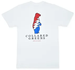 Grateful Bear: Short Sleeve T-Shirt - White