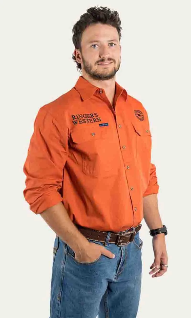 Hawkeye Mens Full Button Workshirt, More Colours
