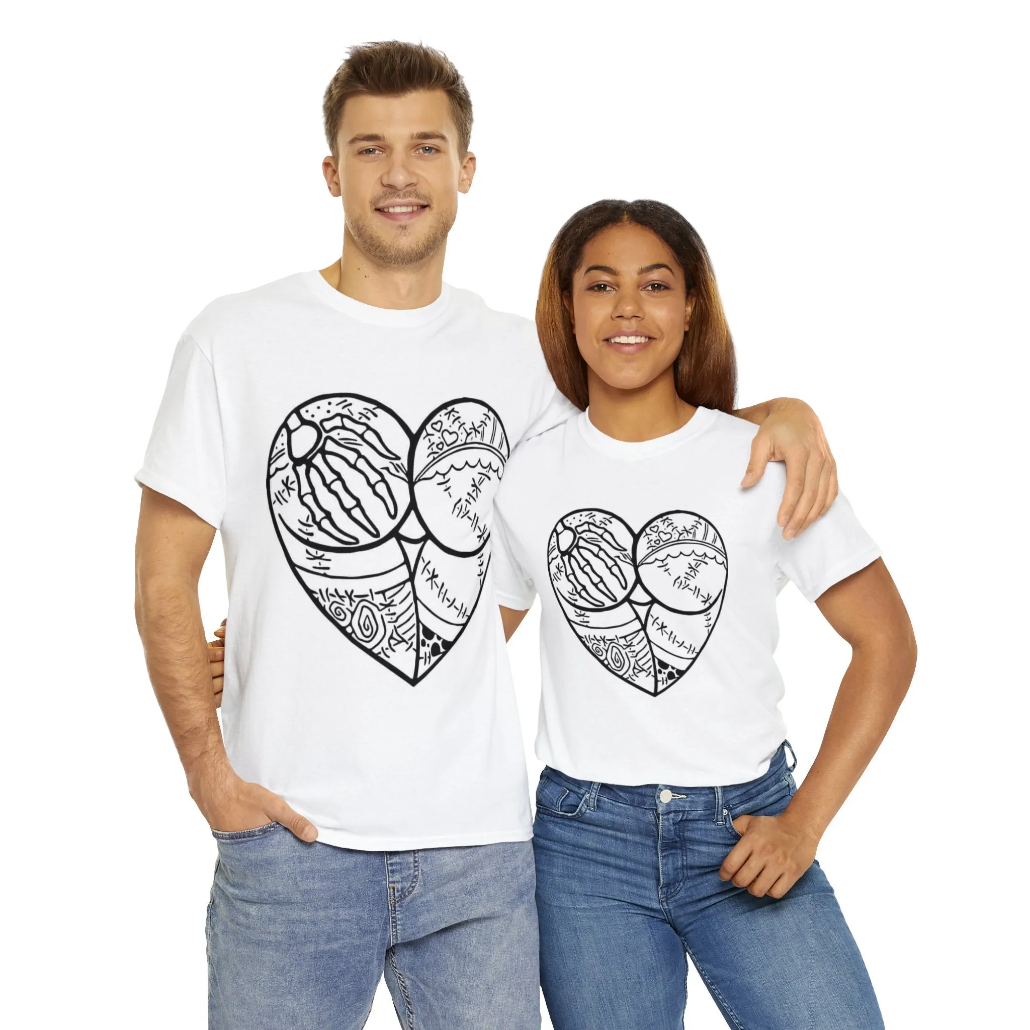 Heart shaped booty Unisex Heavy Cotton Tee