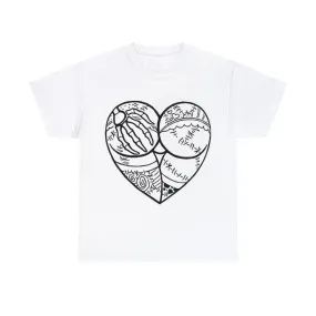 Heart shaped booty Unisex Heavy Cotton Tee