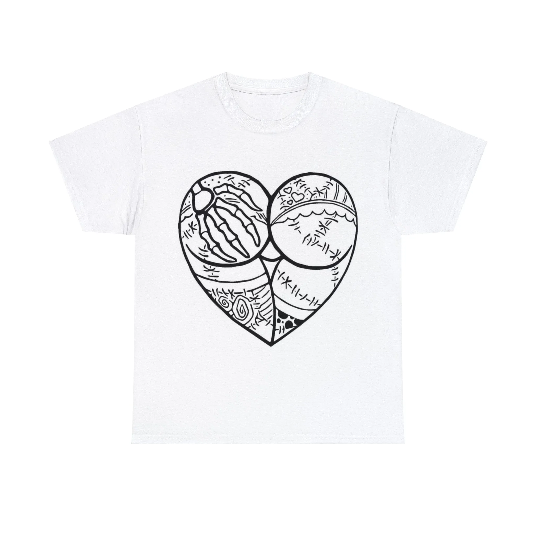 Heart shaped booty Unisex Heavy Cotton Tee