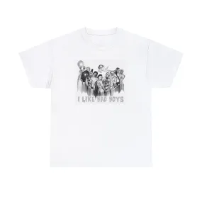 I like bad boys Unisex Heavy Cotton Tee