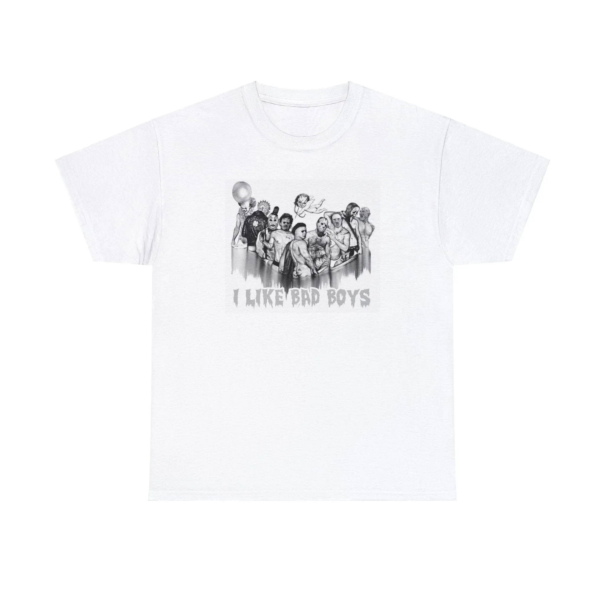 I like bad boys Unisex Heavy Cotton Tee