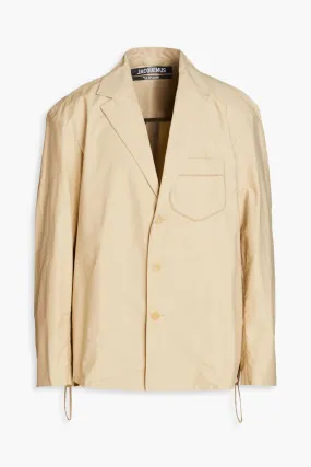 JACQUEMUS Cotton Blend Pacalo Twill Blazer, Beige