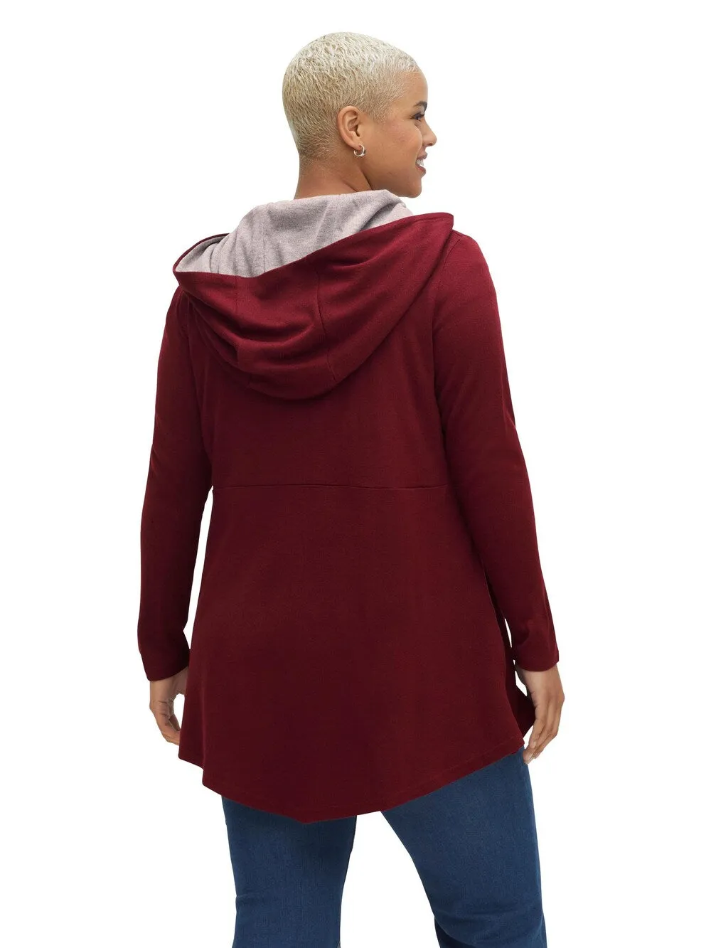 Joe Browns Knitted Cardigan, Red Wine