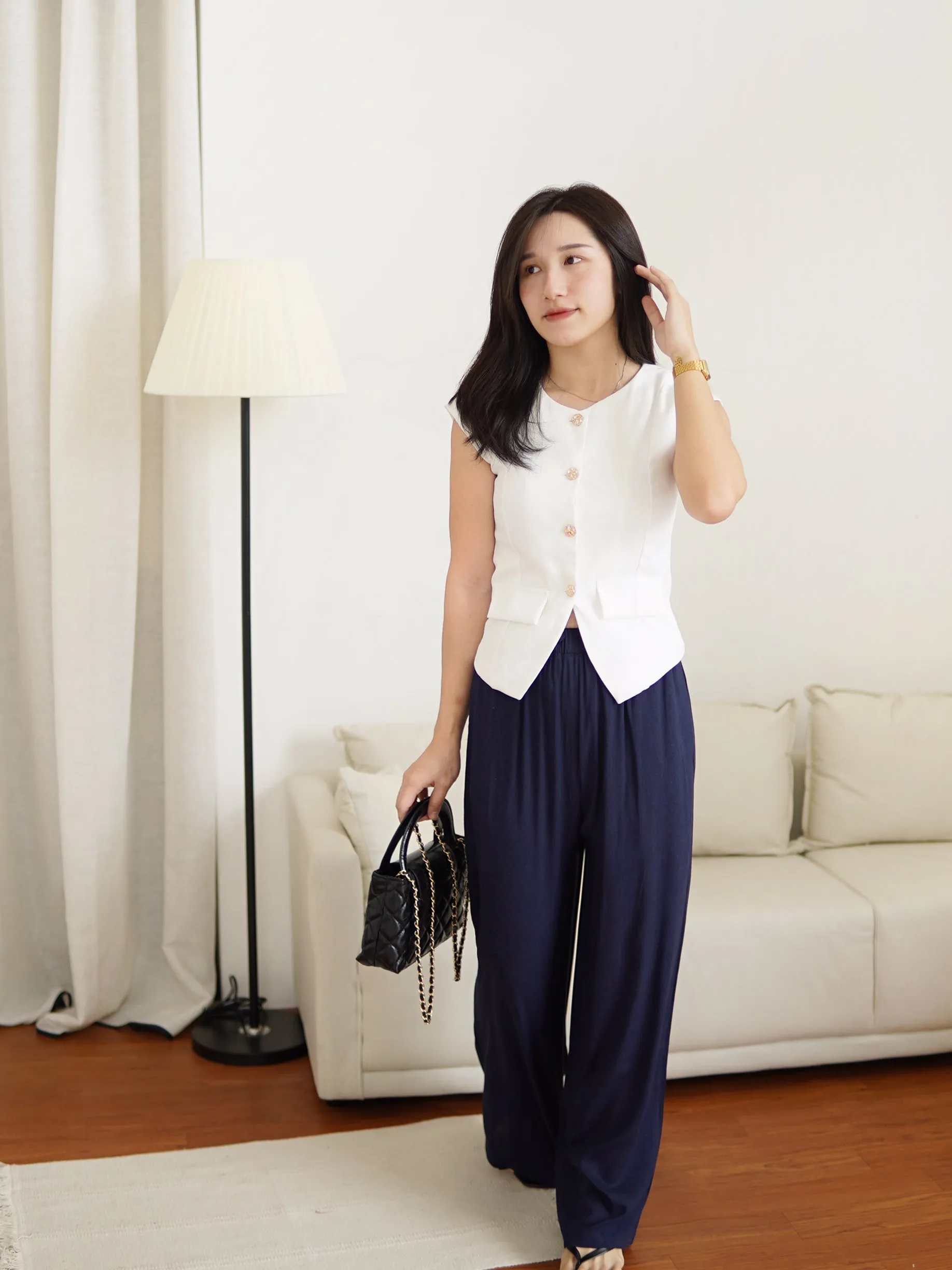 [LM.made] Morie Ramie Trousers