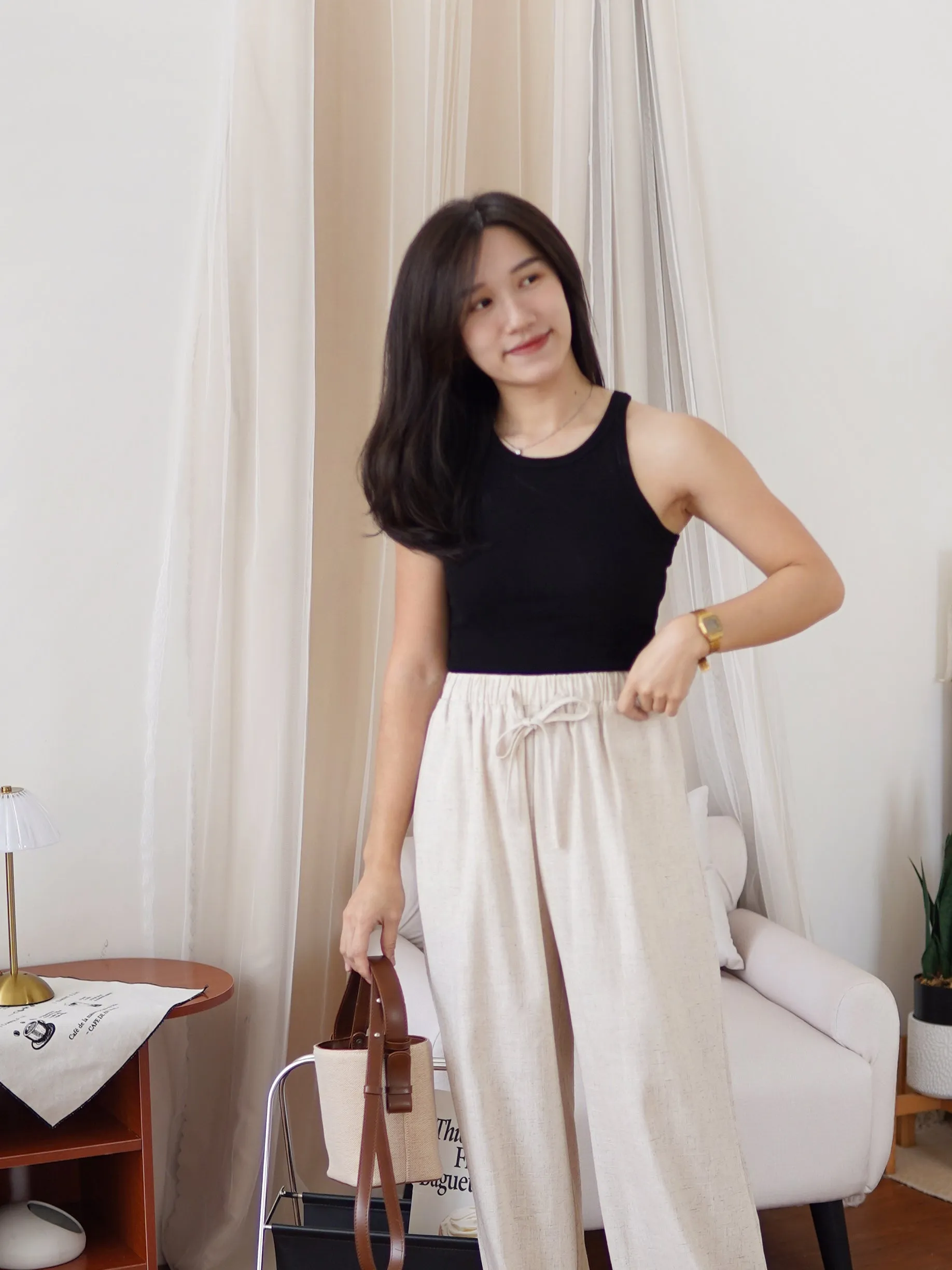 [LM.made] Morie Ramie Trousers