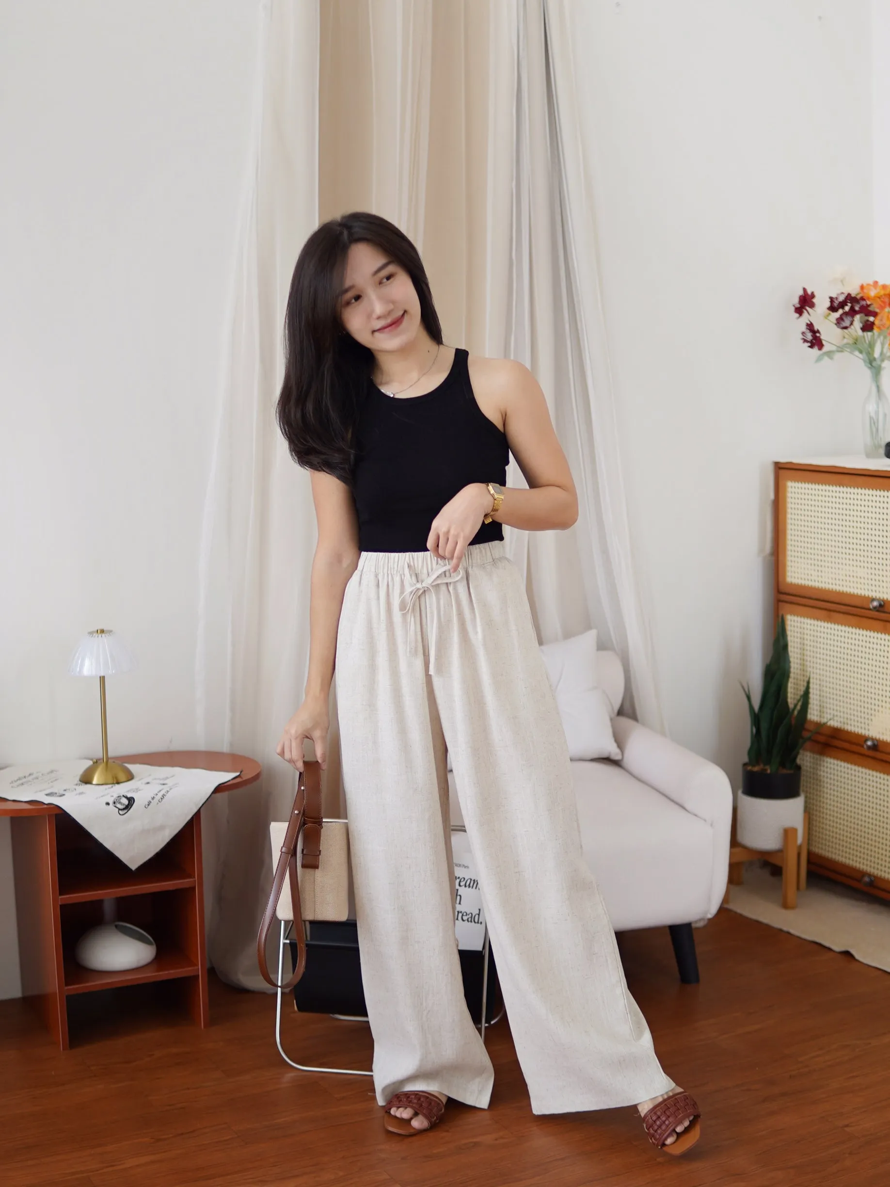 [LM.made] Morie Ramie Trousers