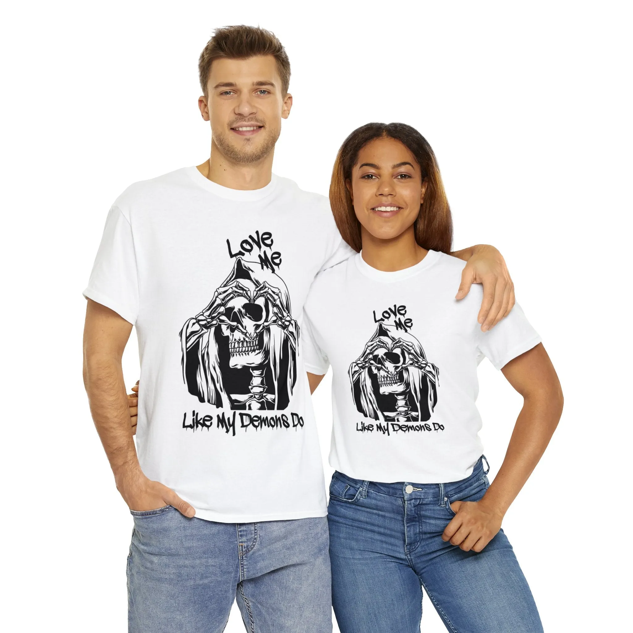 Love me like my demons do Unisex Heavy Cotton Tee